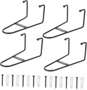 DECHOUS 4pcs Metal Plate Holders Display Stands Multipurpose Display Rack for Art Plate Stand Home Decor Study Room