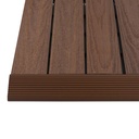 NewTechWood 1 in. x 1 ft. Quick Deck Composite Deck Tile Straight Fascia (Brazilian Ipe)