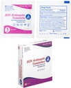 Dynarex BZK Antiseptic Towelettes, Moist Sanitizing Towelettes Designed to Prevent Infection in Minor Wounds, 5x7, Disposable & Individually Wrapped, 1 Box of 100 (Packaging May Vary)