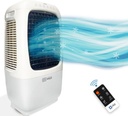 Powerful Evaporative Air Cooler Fan/Swamp Cooler - Enjoy Cool Comfort All Summer - 4 Speeds, Air Ionizer, Timer, Remote, 8 Gallon Tank, Indoor/Outdoor Use, Instant Cooling Relief