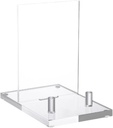 MagiDeal Plate Stands for Display Picture Frame Stand Clear Menu Holder Plate Holder Display Stand for Home Desktop Book Plate