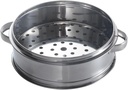 IMIKEYA Stainless Steel Steamer for Cooking Dumplings and Buns Portable Food Steamer Ergonomic Handle for Home Kitchen Use and Practical Cookware