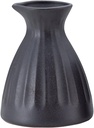 Yamashita Kogei 14079840 Tokuri Black, Diameter 2.6 x 3.1 inches (6.5 x 8 cm), 6.1 fl oz (180 cc), Black Bizen Kikuwari