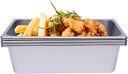 CNCEST Full Size Steam Table Pans, Commercial 201 Stainless Steel Pan, Catering Food Pan Hotel Pan, Pack of 6 for Home, Cafeteria, Canteen, Hotel, Food Stand