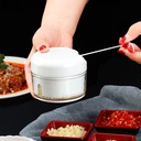 Kitchen Pulling Manual Food Rope Processor Shredder Vegetable Meat Garlic Onion Chopper Slicer Household Hand Mincer Tool