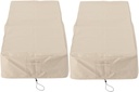 Generic 2 Chaise Lounge Cover Waterproof Fabric Patio Lounge Chair Cover Heavy Duty Outdoor Chaise Lounge Covers -Beige