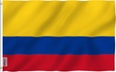 Anley Fly Breeze 3x5 Foot Colombia Flag - Vivid Color and Fade proof - Canvas Header and Double Stitched - Colombian National Flags Polyester with Brass Grommets 3 X 5 Ft