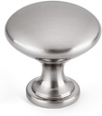 Drawer Knobs Dresser Handles Brushed Satin Nickel Kitchen Cabinet Knobs Modern Cabinet Pulls Single Hole Knobs for Cabinets and Drawers，2 Pack