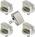 5 Pack AEZ73293801 Burner Control Knob Assembly Replacement, Compatible with lg Range/Stove Gas Cooktop, Burner Knob Replace Part EBZ60710601, 2025031, AH3639420, EA3639420, AP5594929, PS3639420