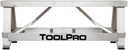 TOOLPRO Professional Grade 18 in. to 30 in. Adjustable Aluminum Walk-Up Bench - 500 lb. Capacity - Rubber Non Slip feet - Foldable for Easy Carrying.