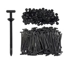 150Pcs Nylon Universal Cable Tie Buckle Ziploc Pro, Zipper Clips for Cars, T Style Zip Ties, Automotive Plastic Push Rivet, Auto Body Parts Trim, Bumper Retainer Fender Liner Door Panel Fastener