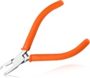 Small Flush Cut Diagonal Cutters 38 Degree Angled Tip Diagonal Cutting Pliers, 4.5-Inch Spring Loaded Precision Side Cutter Diagonal Wire Cutter for Electronics, Jewelry Making, Model Craft