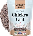 Mile Four Chicken Grit for Layer & Grower Chickens Age 8-20+ Weeks - 100% Natural Mineral Chicken Grit Quartzite, Poultry Grit, USA Mined, 4 lbs