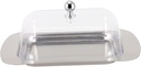KICHOUSE Stainless Steel Bread Box Butter Dish Multi-functional Plate Bread Storage Container Lid