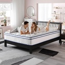 Full Size Mattress, 12 Inch Hybrid Mattress in a Box, Memory Foam Individually Wrapped Pocket Coils Innerspring Pressure Relief, Medium Firm - CertiPUR-US Certified, Fiberglass-Free, 54x75 Inches